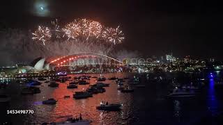 sydney fireworks 2023 countdown [upl. by Ynehteb]