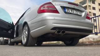 2002 Clk 500 amg start custom exhaust [upl. by Eendys]