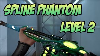 GREEN SPLINE PHANTOM SKIN GAMEPLAY LEVEL 2  VALORANT SPLINE SKINS [upl. by Aarika]