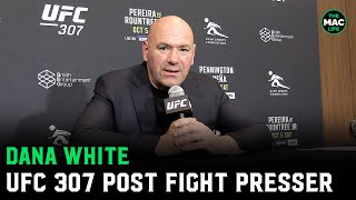 Dana White on UFC 307 “Judges were atrocious Referees need to stop stalling”  Alex Pereira [upl. by Poland654]