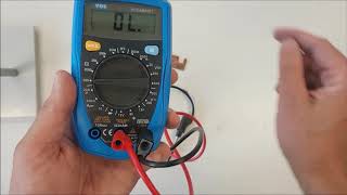 weerstand meten met een multimeter [upl. by Atnamas]