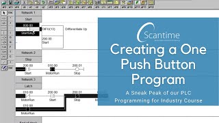 Sneak Peak Creating a 1 Push Button Program from our PLC Programming for Industry eLearning Course [upl. by Darooge84]