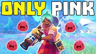 I Played Slime Rancher ONLY using PINK SLIMES [upl. by Corney]