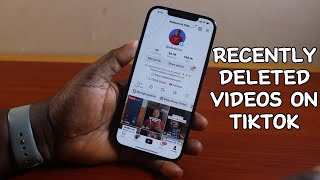 How to See Recently Deleted Videos on TikTok [upl. by Chessa]