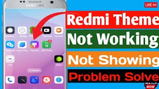 redmi themes app not working I redmi themes app not showing I redmi 9 theme app not showing [upl. by Latea]