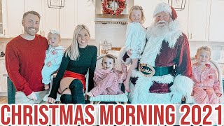 CHRISTMAS MORNING 2021  MEETING SANTA AND OUR NEW PUPPY  BEASTON FAMILY VIBES [upl. by Ahsenauq]