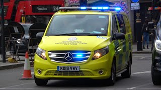 London Ambulance response vehicles emergency lights  sirens collection [upl. by Lau253]