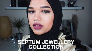 SEPTUM JEWELLERY COLLECTION  ADJUSTING SEPTUM RINGS [upl. by Ijan]