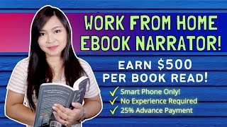 EARN P20000 per Book Read Work from Home as an eBook NARRATOR [upl. by Yelac]