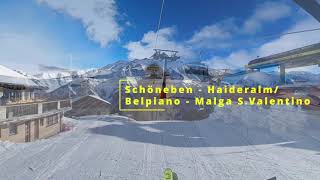 🇮🇹 Skiing in Schöneben  Haideralm  Belpiano  Malga SValentino [upl. by Canon519]