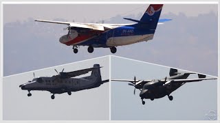 Let 410 Dornier amp PZL M28 landing back to back in Kathmandu [upl. by Wiese]