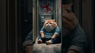 Cat gets bullied in school catlover shortsfeeds ytshorts catventures catvideos [upl. by Ancell]