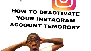 how to deactivate your Instagram account for temorory time to take a rest deactivateinstagram [upl. by Linis207]