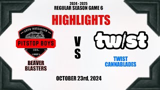 Game 6 vs Twist Cannablades Highlights 20242025 [upl. by Artaed]