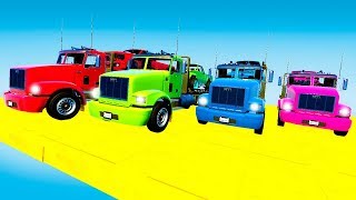 Voitures les camions en Couleurs pour Enfants Dessin Animé et Comptines Bébé Français 172  cfk tv [upl. by Esac]