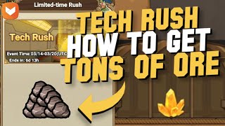 TECH RUSH and How to get a TON OF ORE in Legend of Mushroom [upl. by Gnoht]