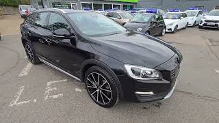 FL66PXZ Volvo V60 Cross Country D4 Lux Nav with a 187 bhp Euro 6 Diesel in Black on 76K  FSH [upl. by Nonnaihr814]