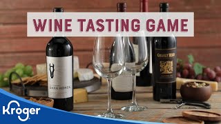 Wine Tasting Game  Kroger Cocktails  Kroger [upl. by Thaddus407]