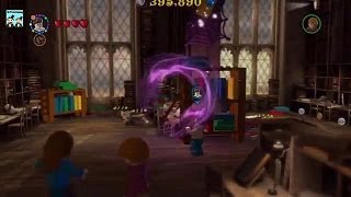 Lego Harry Potter Years 57 Walkthrough  libeary [upl. by Noved]