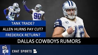 Cowboys Rumors On DeMarcus Lawrence Trade Travis Frederick Return And Allen Hurns Pay Cut [upl. by Odrautse]