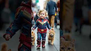 Adorable Baby Heroes And Animals Fashion Show ai baby adorablefashion cutebaby aifashion [upl. by Prosper]