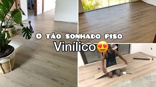 COLOCANDO O PISO VINÍLICO  ESPEREI MUITO POR ESSE MOMENTO🥰 Canal do RobsonSantos2 pisovinilico [upl. by Turoff]