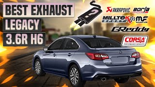 Subaru Legacy Exhaust Sound 36R H6 🔥 Straight PipeModsTurboReviewNamelessMuffler Delete [upl. by Cleodel]