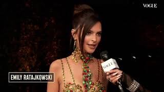 Emily Ratajkowski Vogue Interview with Vanessa Hudgens  Met Gala 2022 [upl. by Anasiul]