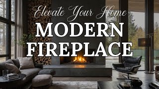 Modern Fireplace Ideas Elevate Your Home with Contemporary Elegance [upl. by Grew]