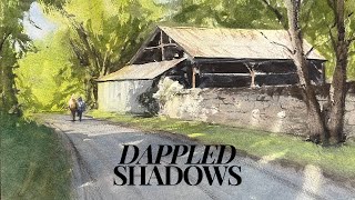 How to Paint Dappled Shadows in Watercolor [upl. by Tannenwald829]