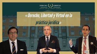 «Derecho libertad y virtud en la práctica jurídica»  J R Calderón Pablo Berenguer César UM [upl. by Karlie]