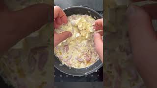 Pâte façon tartiflette 🤩 recettefacile pates food reblochon [upl. by Ecnatsnok]