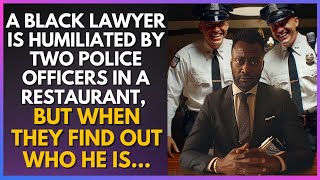 A BLACK LAWYER IS HUMILIATED BY TWO POLICE OFFICERS IN A RESTAURANTBUT WHEN THEY FIND OUT WHO HE IS [upl. by Onia]