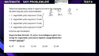 Sayı Problemleri Test 6 Soru 2 [upl. by Idolem]