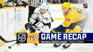 Kings  Predators 131  NHL Highlights 2024 [upl. by Aonehc]