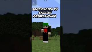 Como Personalizar tu Skin En Pojavlaucher 60 Segundos 😏 minecraft viralvideo [upl. by Slen]