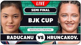 RADUCANU vs HRUNCAKOVA • Billie Jean King Cup 2024 SF • LIVE Tennis Watchalong Stream [upl. by Marcellina773]