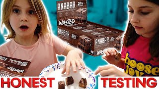 NEW Triple Chocolate Wasted ANABAR Protein Bar HONEST KIDS Review [upl. by Slotnick]