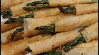 255 Phyllo Wrapped Asparagus Lets Party [upl. by Airdnek]