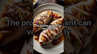 How much protein is contained in 100 grams of chicken breast health facts breakfast healthy [upl. by Ical]