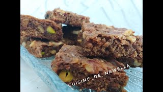 LES BROWNIES AUX NOIX cuisine de nawella [upl. by Fauch]