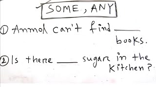 Difference Between Some And Any  Quantifiers In English Grammar [upl. by Llednov]