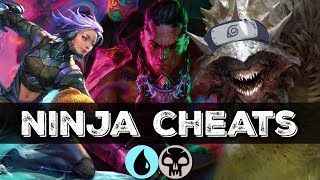 5 WIN NINJAS 💧💀 Satoru Big Cheats Deck  MTG Arena Historic Brawl [upl. by Ennovyahs]