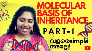 Molecular Basis of Inheritance  Class 12 Zoology  Malayalam  Part 1 [upl. by Nyved578]