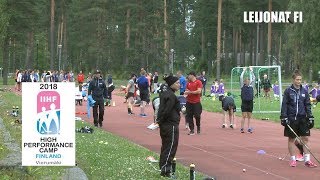 IIHF Women HighPerformance camp  outdoor training  Vierumäki Finland 71472018 [upl. by Andeee444]