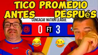 TICO promedio ANTES y DESPUÉS del COSTA RICA 0 vs 3 PANAMA [upl. by Imalda569]