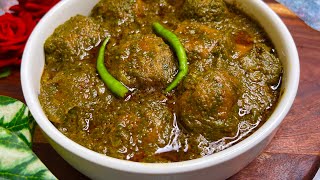 Restaurant Style Palak Kofta Curry ❤️ Veg Palak Kofta Recipe  Paneer Palak Kofta Curry 🍛 [upl. by Alarick]