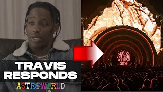 Travis Scott Responds to Accusations of Astroworld Being Satanic [upl. by Adyam]