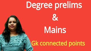 DEGREE PRELIMS amp MAINS CONNECTED POINTS CONSTITUTION [upl. by Pippas763]