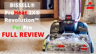 Bissell ProHeat 2X Revolution Pet Pro Carpet Cleaner Review  How to Use Bissell Carpet Cleaner [upl. by Ihsar]